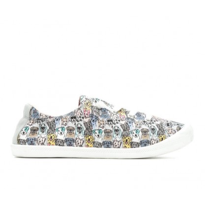 Women's BOBS Pastel Paws 113126 Slip-On Sneakers