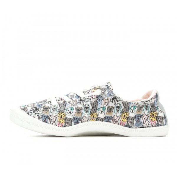 Women's BOBS Pastel Paws 113126 Slip-On Sneakers